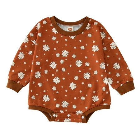 Toddler Girls Bodysuits Baby Boy Girl Fall Clothes Crew Neck Sweatshirt Floral Romper Long Sleeve Jumpsuit Cute Outfits For 0-6 Months
Toddler Girls Bodysuits Baby Boy Girl Fall Clothes Crew Neck Sweatshirt Floral Romper Long Sleeve Jumpsuit Cute Outfits For 0-6 Months