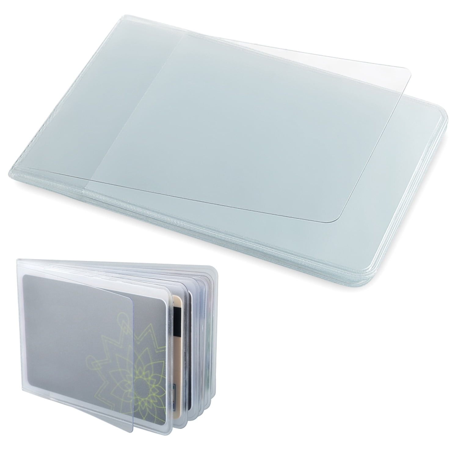 SET OF 2 Wallet Inserts Replacement Card Picture Holder 6 pg Durable