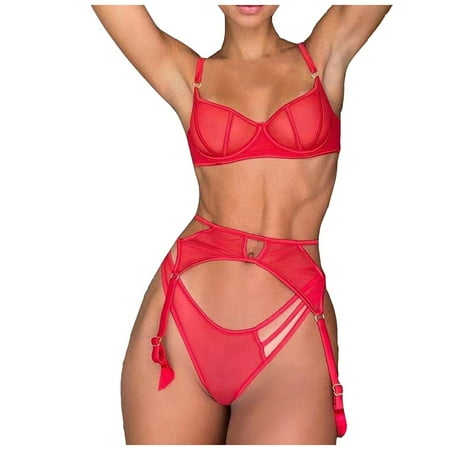 Pimfylm Ribbed Bodysuit For Women Women s Bra and High Waisted Panty Set 2 Piece Lingerie Set Lace Red X-Large
Pimfylm Ribbed Bodysuit For Women Women s Bra and High Waisted Panty Set 2 Piece Lingerie Set Lace Red X-Large