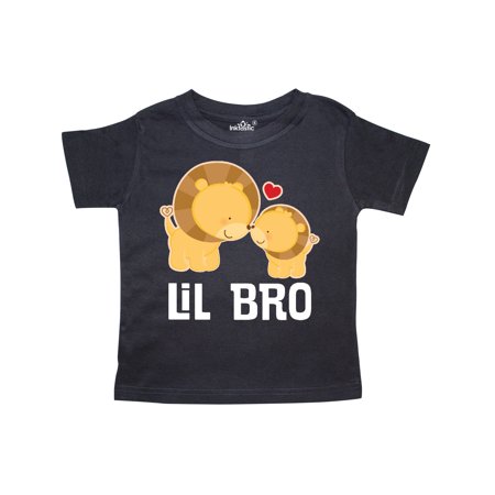 Inktastic Little Brother Lion Boys Lil Bro Gift Toddler Boy Girl T-Shirt