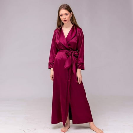 QWZNDZGR HiLoc Black Satin Robe Long Sleeve Sexy Sleeepwear Women Bathrobe For Home Robe 2022 Spring Elegant Nightdress For Wedding Bride
QWZNDZGR HiLoc Black Satin Robe Long Sleeve Sexy Sleeepwear Women Bathrobe For Home Robe 2022 Spring Elegant Nightdress For Wedding Bride