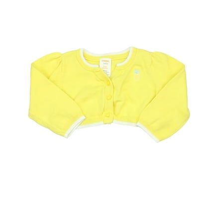 Pre-owned Gymboree Girls Yellow Cardigan size: 6-12 Months