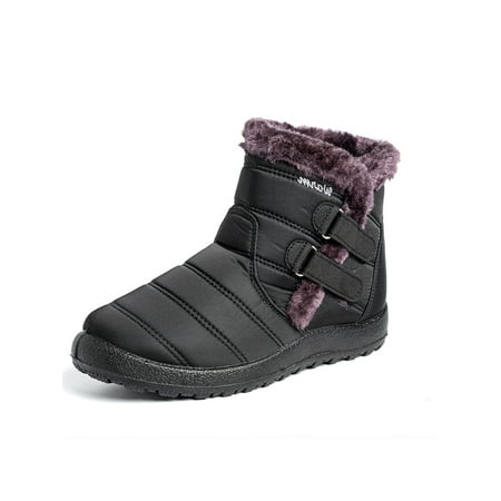 SIMANLAN Womens Winter Boot Plush Lined Snow Boots Non Slip Ankle Booties Women Breathable Warm Shoes Ladies Flat Black 7.5
SIMANLAN Womens Winter Boot Plush Lined Snow Boots Non Slip Ankle Booties Women Breathable Warm Shoes Ladies Flat Black 7.5