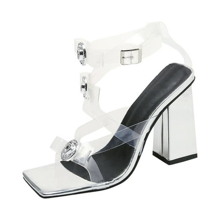 Vuygyu Ladies Rhinestone Bow Transparent Square Head High Heel Large Size Sandals Slippers High Heels Comfort Sandals for Women with Memory Foam Bride Sandals for Women Sandal for Women Size 9 Womens
Vuygyu Ladies Rhinestone Bow Transparent Square Head High Heel Large Size Sandals Slippers High Heels Comfort Sandals for Women with Memory Foam Bride Sandals for Women Sandal for Women Size 9 Womens