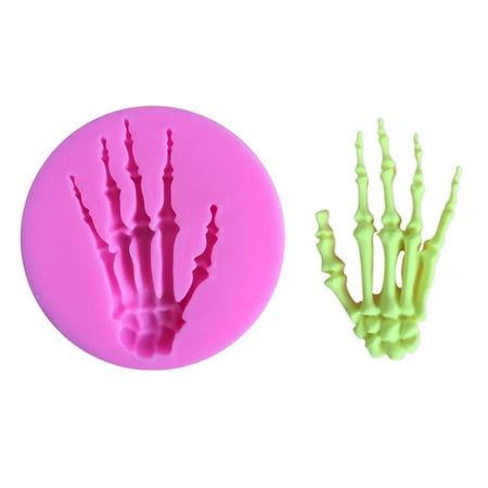 BESTHUA Skeleton Hand Mould Resin Silicone Scary Model for Cake Baking