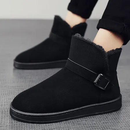 Men‘s Warm Fleece Thermal Snow Boots Plush Lightweight Anti-Skid Ankle Boots Outdoor Comfortable Shoes With Buckle Decor Men‘s Footwear
Men‘s Warm Fleece Thermal Snow Boots Plush Lightweight Anti-Skid Ankle Boots Outdoor Comfortable Shoes With Buckle Decor Men‘s Footwear