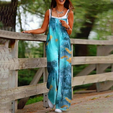 Dasayo Blue Baggy Jumpsuits for Women Women s Summer Sleeveless Printed Spaghetti Strap Tie Back Dressy High Waist Wide Leg Jumpsuit Rompers Pockets
Dasayo Blue Baggy Jumpsuits for Women Women s Summer Sleeveless Printed Spaghetti Strap Tie Back Dressy High Waist Wide Leg Jumpsuit Rompers Pockets