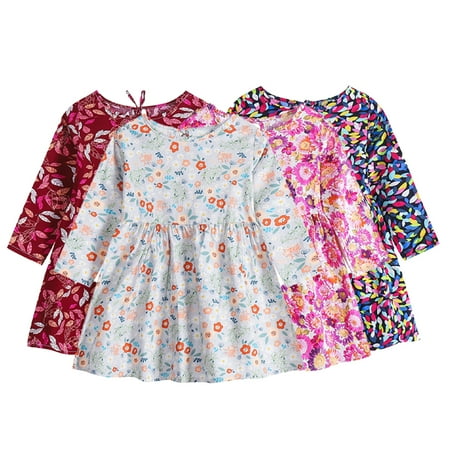 Esaierr Baby Newborn Girl Floral Dresses for Toddler Cotton Dress Long-Sleeved Casual Princess Dress for 5M-6Y 
Esaierr Baby Newborn Girl Floral Dresses for Toddler Cotton Dress Long-Sleeved Casual Princess Dress for 5M-6Y