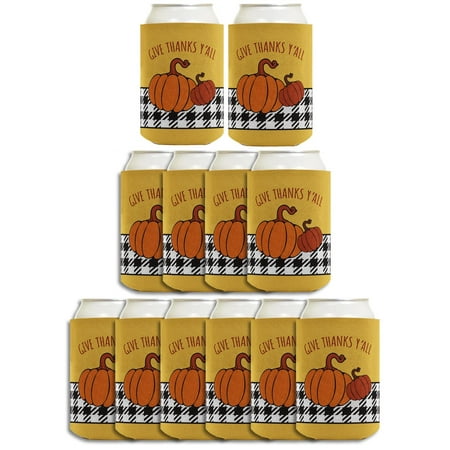 ThisWear Fall Party Supplies Give Thanks Y All Fall Theme 12-Pack Can Coolers Coolies White
ThisWear Fall Party Supplies Give Thanks Y All Fall Theme 12-Pack Can Coolers Coolies White