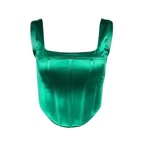 Eyicmarn Women s Bustier Crop Tops Sleeveless Square Neck Solid Color Tight Strap Corset
Eyicmarn Women s Bustier Crop Tops Sleeveless Square Neck Solid Color Tight Strap Corset