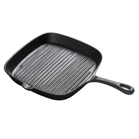 NUOLUX 1 Pc Cast Iron Steak Frying Pan Safe Uncoated Non-stick Western Steak Pan (Black)
NUOLUX 1 Pc Cast Iron Steak Frying Pan Safe Uncoated Non-stick Western Steak Pan (Black)