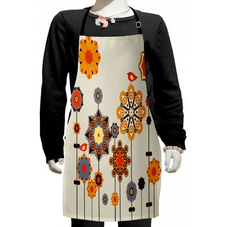 Mandala Kids Apron Eastern Floral Arrangement with Little Bird on Top Colorful Image Boys Girls Apron Bib with Adjustable Ties for Cooking Baking Painting Beige Orange Bluegrey by Ambesonne
Mandala Kids Apron Eastern Floral Arrangement with Little Bird on Top Colorful Image Boys Girls Apron Bib with Adjustable Ties for Cooking Baking Painting Beige Orange Bluegrey by Ambesonne