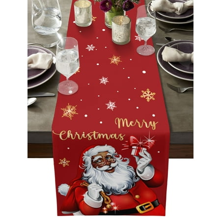 Newhomestyle Christmas Tree Table Runner Santa Claus Snowman Table Runners Winter Holiday Table Runners Christmas Table Decorations 13x72 inch
Newhomestyle Christmas Tree Table Runner Santa Claus Snowman Table Runners Winter Holiday Table Runners Christmas Table Decorations 13x72 inch