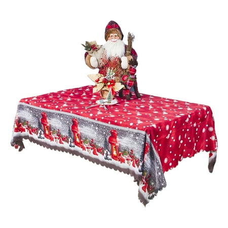 Christmas Rectangle Table Cloth Printed Table Cover Oblong Waterproof for Dining Room Kitchen Decor
Christmas Rectangle Table Cloth Printed Table Cover Oblong Waterproof for Dining Room Kitchen Decor