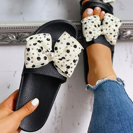 Aayomet Summer Slippers for Women Women Slippers Fashion Pearl Bow Decoration Summer New Pattern Non Slip Lightweight Large White 7
Aayomet Summer Slippers for Women Women Slippers Fashion Pearl Bow Decoration Summer New Pattern Non Slip Lightweight Large White 7