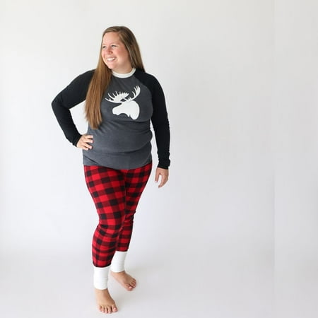 County Moose Womens Two Piece Pajamas