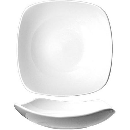 ITI - QP-18 - 16 Oz Quad™ Square Fine Porcelain Soup Plate