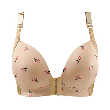Summer Clearance Bras for Women WJSXC Woman s Printing Thin Front Buckle Adjustment Chest Shape Bra Underwear No Rims Beige S
Summer Clearance Bras for Women WJSXC Woman s Printing Thin Front Buckle Adjustment Chest Shape Bra Underwear No Rims Beige S