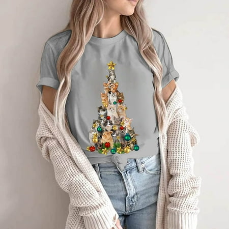 TZNBGO Women s Casual Crewneck Short Sleeve Christmas Tree Printed T shirt Top Christmas Top Grey M Dressy Tops For Women Half Sleeve Tops For Women Bustier Tops For Women 3/4 Sleeve Tunic Tops F54618
TZNBGO Women s Casual Crewneck Short Sleeve Christmas Tree Printed T shirt Top Christmas Top Grey M Dressy Tops For Women Half Sleeve Tops For Women Bustier Tops For Women 3/4 Sleeve Tunic Tops F54618