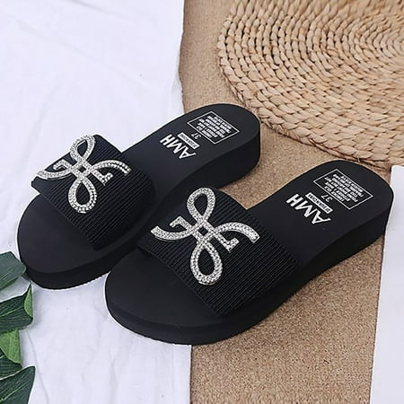 Aayomet House Slippers Women s New Summer Rhinestone Fashion Light Foreign Trade Slippers Black 7
Aayomet House Slippers Women s New Summer Rhinestone Fashion Light Foreign Trade Slippers Black 7