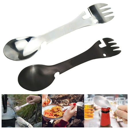 Ruanlalo Spork Spork Heat Resistant Anti-slip Handle Anti-scalding Rust-proof High Hardness Tableware Double-end 5 in 1 Picnic Camping Spork Kitchen Gadget
Ruanlalo Spork Spork Heat Resistant Anti-slip Handle Anti-scalding Rust-proof High Hardness Tableware Double-end 5 in 1 Picnic Camping Spork Kitchen Gadget