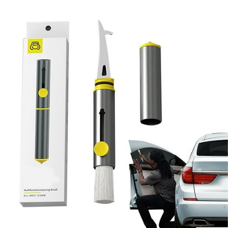 Younar Car Vent Brush Bushy Car Air Vent Cleaner with Safety Hammer Car Brush Tungsten Steel Tip Alloy Shell Design for Car Vent Dashboards Keyboards amicable
Younar Car Vent Brush Bushy Car Air Vent Cleaner with Safety Hammer Car Brush Tungsten Steel Tip Alloy Shell Design for Car Vent Dashboards Keyboards amicable