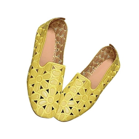 Up to 30% off! Kukoosong Womens Comfort Flats Hollow Womens Breathable Casual Flat Bottom Square Head Shallow Cut Single Shoe Embossed Casual Shoes for Women Yellow 42
Up to 30% off! Kukoosong Womens Comfort Flats Hollow Womens Breathable Casual Flat Bottom Square Head Shallow Cut Single Shoe Embossed Casual Shoes for Women Yellow 42
