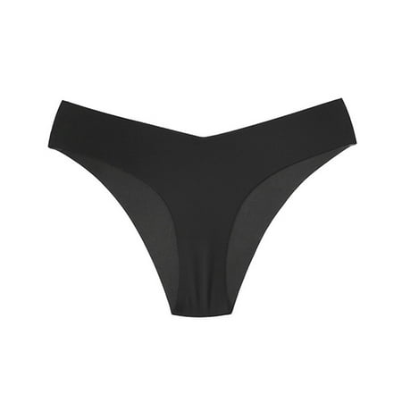 

KaLI_store Panties for Women Womens Cotton Underwear Stretch Bikini Panties Low Rise Hipster Ladies Soft Briefs Black XL