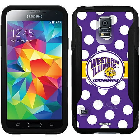 Western Illinois Polka Dots Design on OtterBox Commuter Series Case for Samsung Galaxy S5