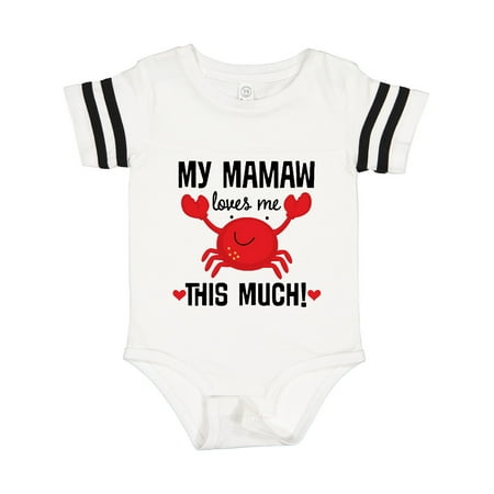 Inktastic Mamaw Loves Me Grandson Gift Baby Boy or Baby Girl Bodysuit