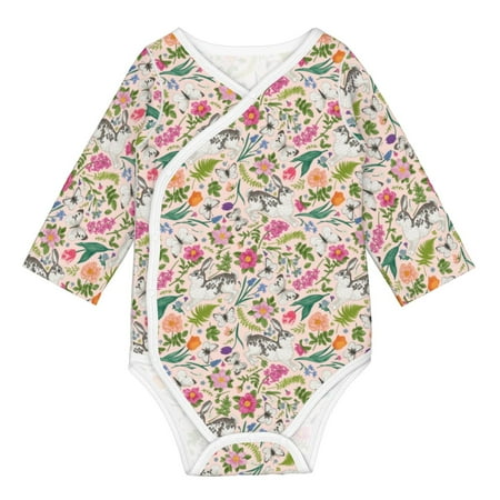 Matuu Bunny Floral for Baby Long-Sleeve Bodysuit Soft Cotton Comfortable and Breathable Perfect for Newborns and Infants
Matuu Bunny Floral for Baby Long-Sleeve Bodysuit Soft Cotton Comfortable and Breathable Perfect for Newborns and Infants