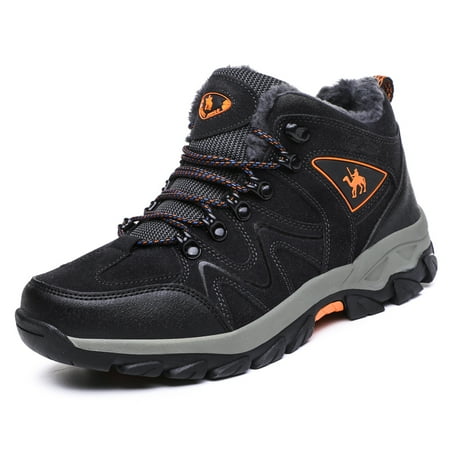 Mens Winter Hiking Shoes Breathable Non-Slip Sneakers Outdoor Warm Fur Lining Walking Shoes
Mens Winter Hiking Shoes Breathable Non-Slip Sneakers Outdoor Warm Fur Lining Walking Shoes