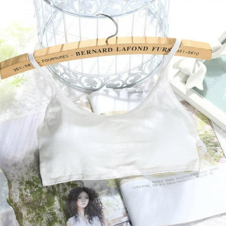Women Bras Cotton Solid Color Sling Vest Student Underwear Without Rims Gathered Sports Underwear Sleep Bra New White
Women Bras Cotton Solid Color Sling Vest Student Underwear Without Rims Gathered Sports Underwear Sleep Bra New White