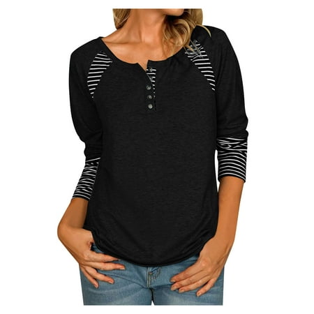 Qufokar Short Sleeve Scrub Jackets Woman S Shirts Women Pullovers With on Fashion O-Neck Casual Stripe Splicing Long-Sleeves Loose Sweaters Top Shirts
Qufokar Short Sleeve Scrub Jackets Woman S Shirts Women Pullovers With on Fashion O-Neck Casual Stripe Splicing Long-Sleeves Loose Sweaters Top Shirts