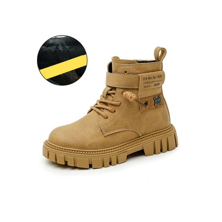 GENILU Toddler Non-Slip Flat Booties Comfort Round Toe School Casual Mid Top Ankle Boots Khaki Boots 26
GENILU Toddler Non-Slip Flat Booties Comfort Round Toe School Casual Mid Top Ankle Boots Khaki Boots 26