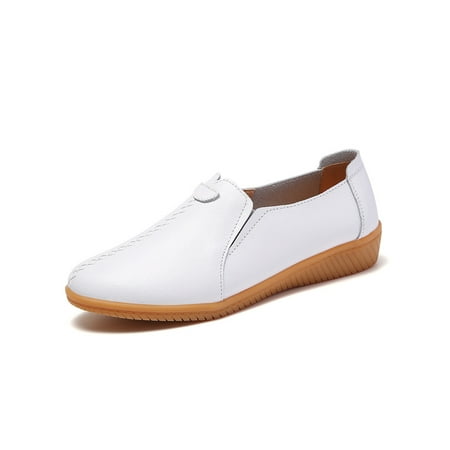 SIMANLAN Ladies Walking Shoe Non-slip Casual Shoes Comfort Flats Women Breathable Miccasins Womens Slip On Loafers White 5
SIMANLAN Ladies Walking Shoe Non-slip Casual Shoes Comfort Flats Women Breathable Miccasins Womens Slip On Loafers White 5