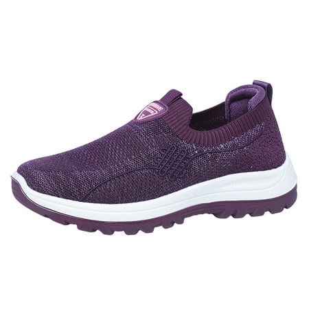 ZIZOCWA Breathable Mesh Sports Casual Socks Shoes for Women Plus Size Lightweight Running Shoes Sneakers Non-Slip Purple Size37
ZIZOCWA Breathable Mesh Sports Casual Socks Shoes for Women Plus Size Lightweight Running Shoes Sneakers Non-Slip Purple Size37