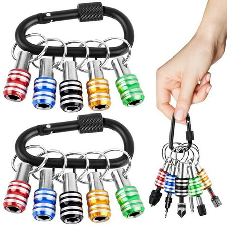 10PCS Hex Screwdriver Bits Holder Key Chain Extension Bar Portable Bit Holder for Electric Screwdrivers and Drills
10PCS Hex Screwdriver Bits Holder Key Chain Extension Bar Portable Bit Holder for Electric Screwdrivers and Drills