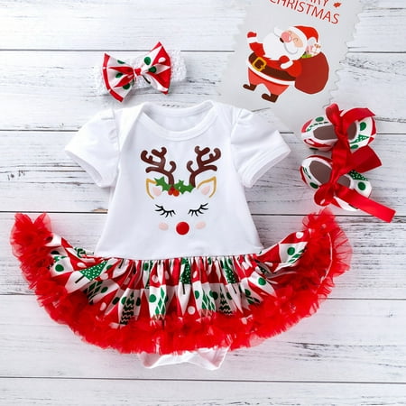 RPVATI Baby Girls Short Sleeve with Headband Summer Romper Infant Toddler Chirstmas Romper Outfits
RPVATI Baby Girls Short Sleeve with Headband Summer Romper Infant Toddler Chirstmas Romper Outfits