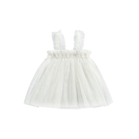 Suanret Little Girls Sweet Style Slip Dress Infants Solid Color Petal Printing Lace Sleeveless Wide Hemline Mesh Princess Skirt White 3-6 Months
Suanret Little Girls Sweet Style Slip Dress Infants Solid Color Petal Printing Lace Sleeveless Wide Hemline Mesh Princess Skirt White 3-6 Months