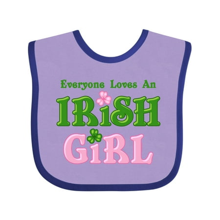 Inktastic Loves an Irish Girl Gift Baby Girl Bib