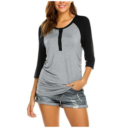 HGWXX7 Maternity Clothing Women Maternity 3/4 Sleeve Solid Color Nursing Tops T-shirt For Breastfeeding
HGWXX7 Maternity Clothing Women Maternity 3/4 Sleeve Solid Color Nursing Tops T-shirt For Breastfeeding