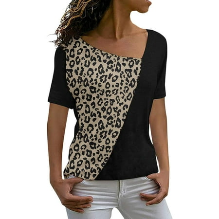 Women Clothes Clearance Skew Deep V Neck Bustier Teen Girls Short Sleeve Color Block Leopard Print Brunch Tops Camisole Women NE
Women Clothes Clearance Skew Deep V Neck Bustier Teen Girls Short Sleeve Color Block Leopard Print Brunch Tops Camisole Women NE