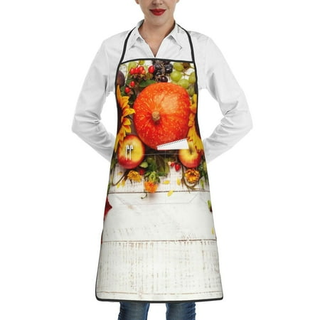 Rocae Thanksgiving With Autumn for Kitchen Aprons for Women Adjustable Cooking Kitchen Chef Apron for Men with Pockets
Rocae Thanksgiving With Autumn for Kitchen Aprons for Women Adjustable Cooking Kitchen Chef Apron for Men with Pockets