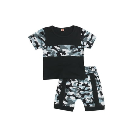 Calsunbaby 2Pcs Kids Baby Boys Casual Clothes Set Camouflage Print Round Neck Short Sleeve Pullover High Waist Shorts Suit 1-4 Years
Calsunbaby 2Pcs Kids Baby Boys Casual Clothes Set Camouflage Print Round Neck Short Sleeve Pullover High Waist Shorts Suit 1-4 Years