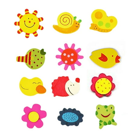 Accieey 12Pcs Cartoon Sticker Bright Colors Colorful Fridge Magnet Wooden Cartoon Shape Sticker for White Board
Accieey 12Pcs Cartoon Sticker Bright Colors Colorful Fridge Magnet Wooden Cartoon Shape Sticker for White Board