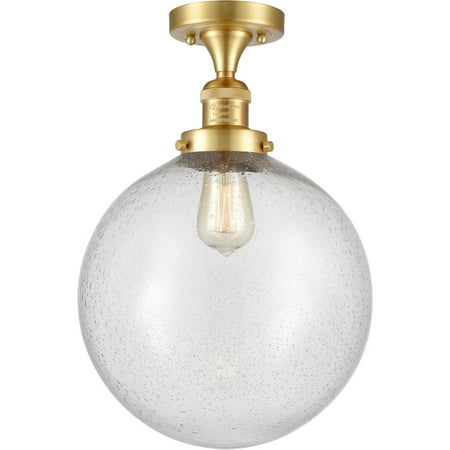 Satin Gold Tone Semi Flush 12 Wide Steel/Cast Brass/Glass Medium Base LED 1 Light Fixture
Satin Gold Tone Semi Flush 12 Wide Steel/Cast Brass/Glass Medium Base LED 1 Light Fixture