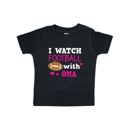 Inktastic I Watch Football with My Oma Gift Baby Girl T-Shirt
