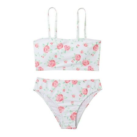 Toddler Swimsuits For Girls Size 8-9 Years Summer 2-Piece Rose Print Bikini Set Swimwear Green Bathing Suits For Girls
Toddler Swimsuits For Girls Size 8-9 Years Summer 2-Piece Rose Print Bikini Set Swimwear Green Bathing Suits For Girls