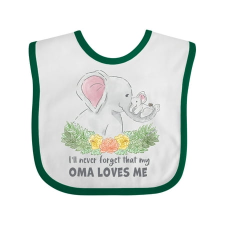 Inktastic I ll Never Forget That My Oma Loves Me with Cute Elephants Gift Baby Boy or Baby Girl Bib
Inktastic I ll Never Forget That My Oma Loves Me with Cute Elephants Gift Baby Boy or Baby Girl Bib